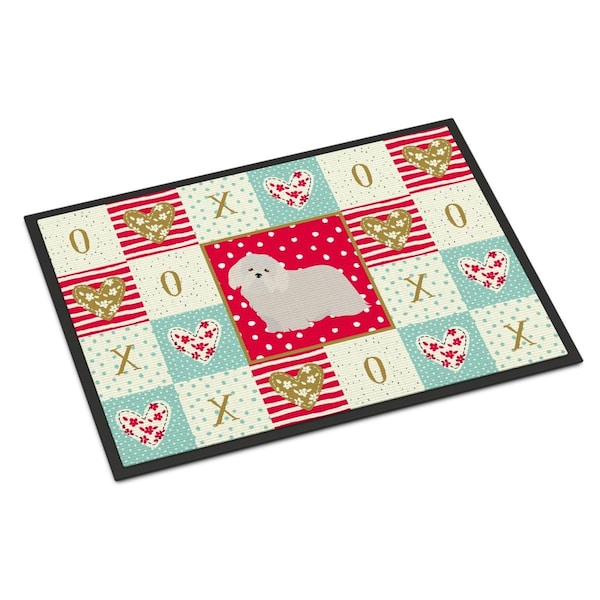 Carolines Treasures 18 x 27 in. Coton De Tulear No.2 Love Indoor or Outdoor Mat CK5824MAT - main